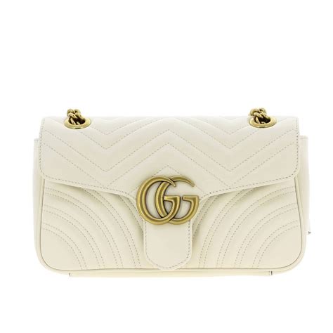 gucci bag women white|gucci white marmont bag.